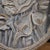 Bas-Relief Sculpture of Stylized Face with Flowers, 20th Century, Wood For Sale - Image 8 of 12