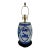 Vintage Chinese 'Opium Pillow' Blue and White Porcelain Bedside Lamp / Table Lamp For Sale
