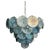 Metal Murano Glass Pendant Light in Blue and Smoky Tones from Justfurnituress SRL For Sale - Image 7 of 10