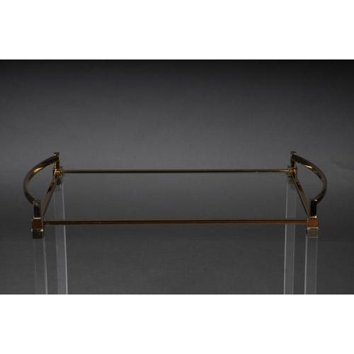 1980s Vintage Serving Table in Brass and Glass, 1980s For Sale - Image 5 of 16