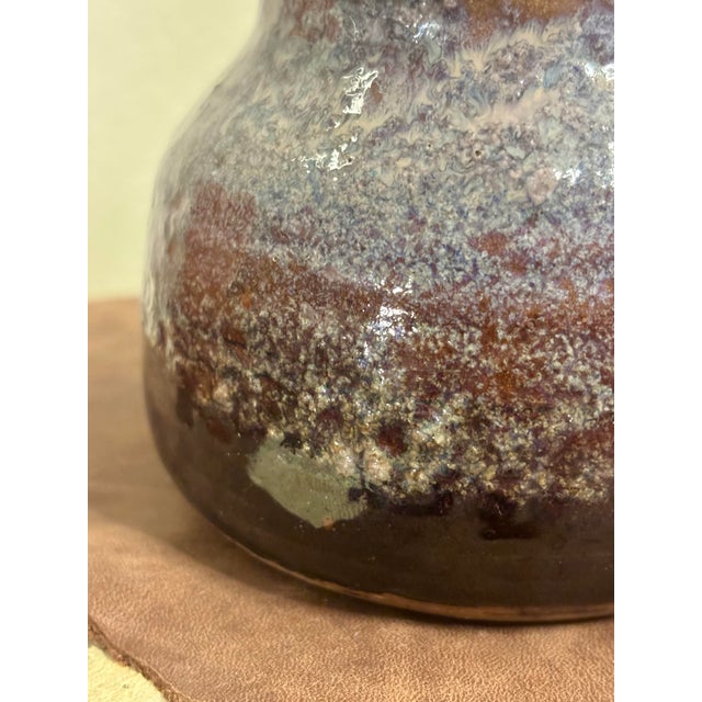 1980s Vintage 1980s Signed American Studio Pottery Art Vase For Sale - Image 5 of 7