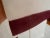 Mid 20th Century 1940s Linen Hand Towels Maroon & Ivory Set of 3 For Sale - Image 5 of 11