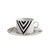 Crafted from fine porcelain, this set of four Alina Teacups with coordinating saucers brings a bold graphic sensibility to...