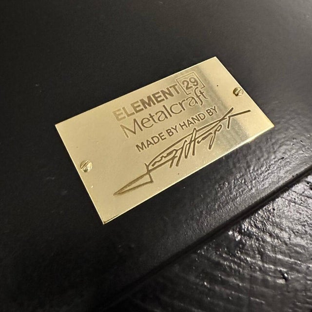 Geologic Abstract Cooper Wall Relief With Green Patina "Strata" by Jeremy Maronpot For Sale - Image 13 of 13