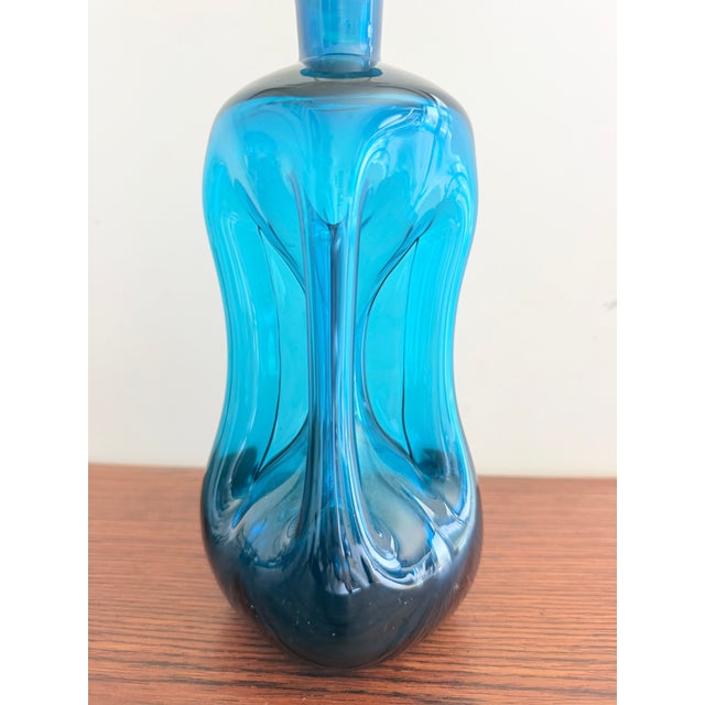 Glass Liquor Decanter by Michael Bang for Holmegaard, 1970s For Sale - Image 7 of 8