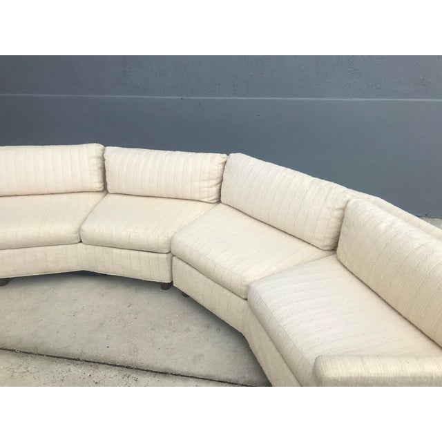 Selig Mid Century Modern Semi-Circle Sectional Sofa For Sale - Image 11 of 13