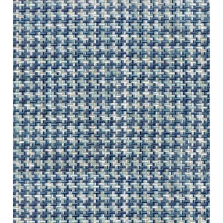 Vintage Deadstock "Got the Blues" Chenille Houndstooth- 5.5 Yards For Sale