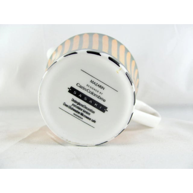 Ceramic 1990s Sasaki Mazarin Citrine Creamer and Sugar Bowl For Sale - Image 7 of 8