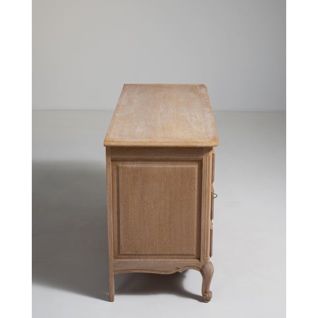 Louis XV Oak Chest of Drawers, Rococo Style, France, Circa 1970 For Sale - Image 11 of 16