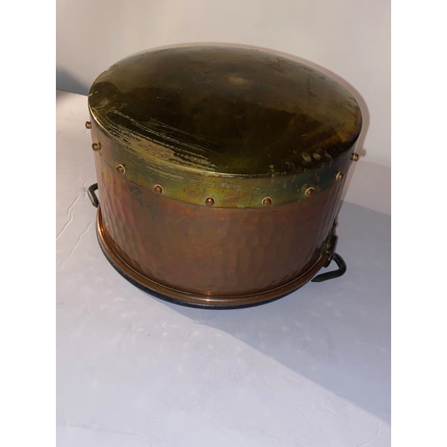 French Lecellier Copper Cauldron Antique Cookware For Sale - Image 9 of 10