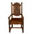 An important antique Welsh vernacular Eisteddfod carved oak throne chair (Cadair Eisteddfod), from North Wales,...