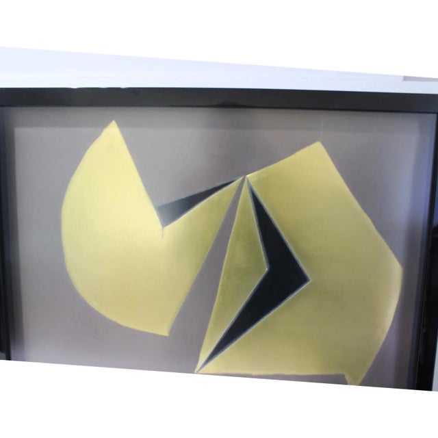 Pair Abstract Gold Foil Collages by Sica For Sale - Image 10 of 16