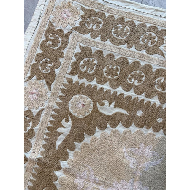 Vintage Tashkent Suzani Wall Hanging Decor For Sale - Image 12 of 12