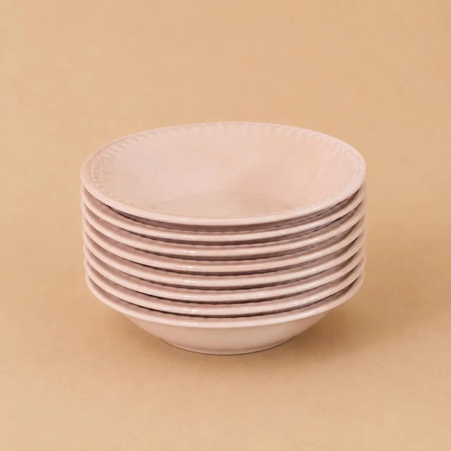 1941 Homer Laughlin Kraft Pink 56-Piece Dinnerware Set For Sale - Image 11 of 15