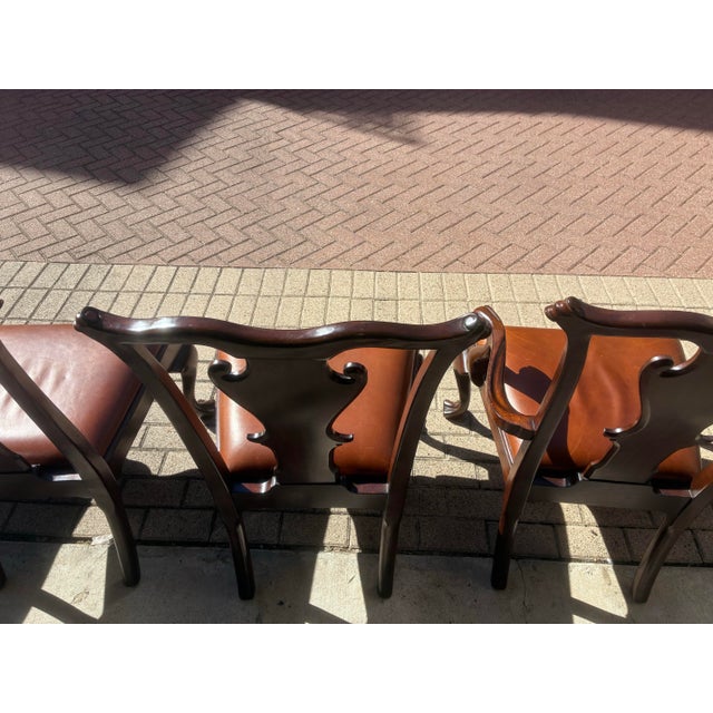 2000 - 2009 Set of 6 Henredon Ralph Lauren Dining Chairs For Sale - Image 5 of 12