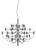 Model 2097/30 Chandelier in Chromed Metal with ABS Diffusers by Gino Sarfatti for Arteluce, 1958 For Sale