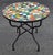 Sculpture Materials 32” Colorful Handcrafted Moroccan Mosaic Table / Patchwork Style For Sale - Image 7 of 7