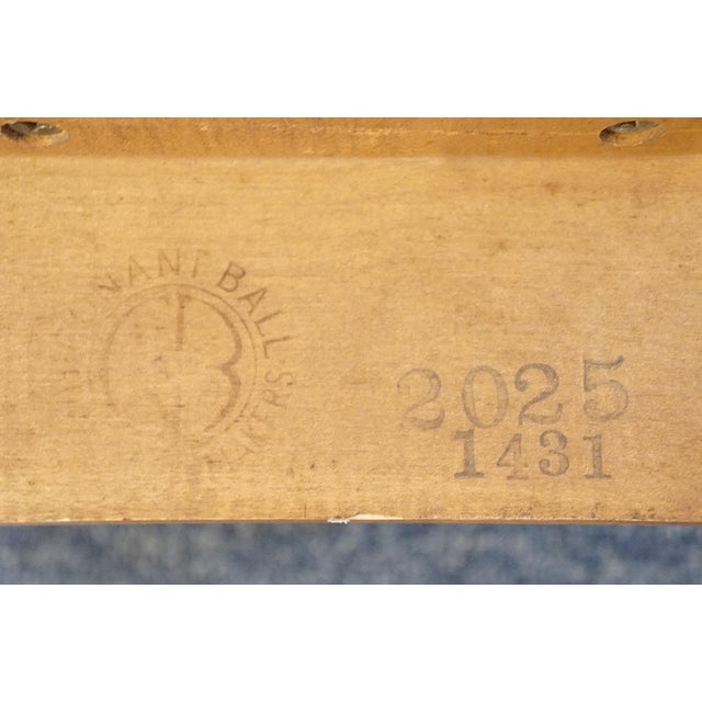 Conant Ball Solid Hard Rock Maple Colonial Early American 85" Dining Table 2025-1431 For Sale - Image 11 of 13