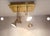 Mid-Century Modern Postmodern Ceiling Light in Satined Brass attributed to Sische-Germany, 1980s For Sale - Image 3 of 11