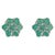 Not Yet Made - Made To Order 925 Silver 6.21 Ct Emerald and Diamond Floral Cluster Stud Earrings, a Pair For Sale - Image 5 of 12