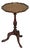 Antique Hardwood Scalloped Edge Top Side Table on Tripod Feet, 1930 For Sale