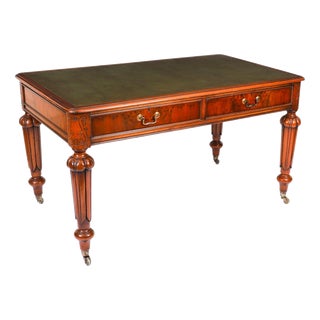 Antique Victorian Partner's Writing Desk, 19th Century For Sale