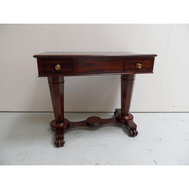 Antique Georgian Mahogany Writing Table For Sale - Image 4 of 14
