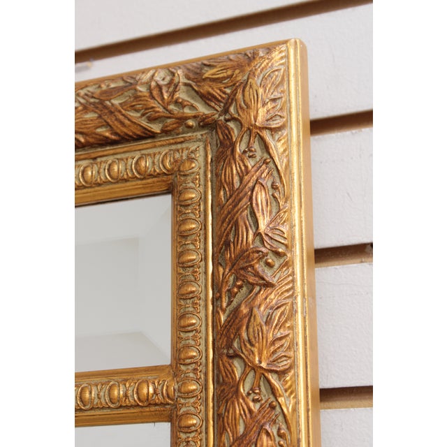 Bombay Co. Multi Beveled Glass Panel Gold Mirror For Sale - Image 14 of 16