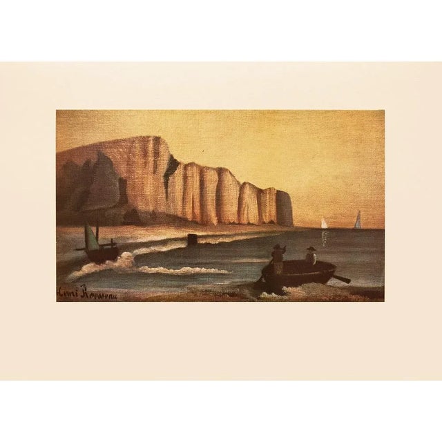 1951 After Henri Rousseau "The Cliff", First Edition Parisian Full-Color Print For Sale