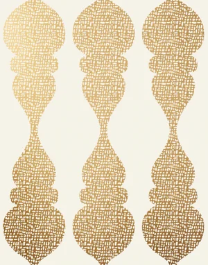 Carved Ogee Wallpaper by Hygge & West - Set of 2