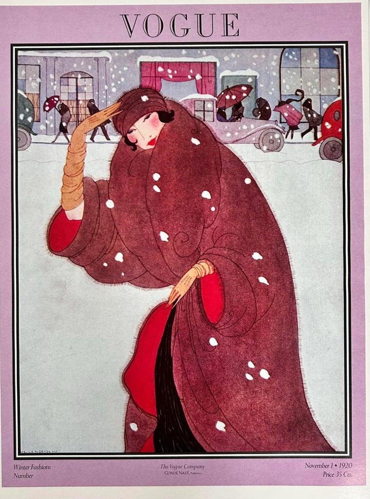 Vintage Vogue Paris Winter Cover Prints (1920 & 1925) - Art Deco