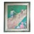 Vintage 1965 Oil Painting of Football Players in Action For Sale
