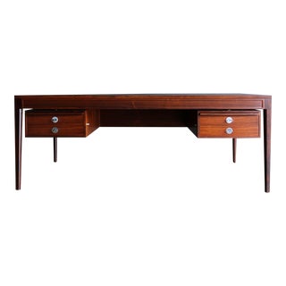 Finn Juhl Rosewood " Diplomat " Desk for France & Son, Circa 1965 For Sale