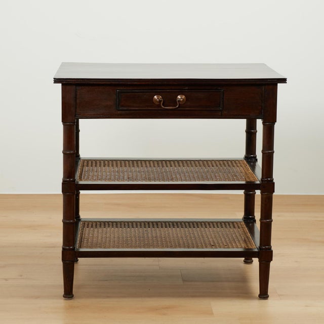 Pair of Antique British Colonial Rosewood Three Tiered Stands For Sale In West Palm - Image 6 of 18