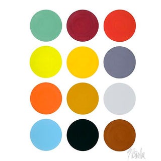 What I Saw at MoMA One Day Print 50" X 60" - by Liz Roache For Sale