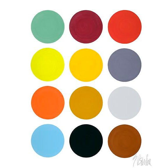 What I Saw at MoMA One Day Print 50" X 60" - by Liz Roache For Sale