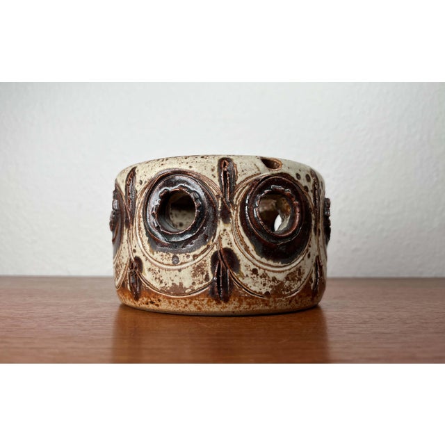 Mid-Century Modern Danish Studio Pottery Candleholder from Tingkeramik, 1960s For Sale - Image 9 of 18