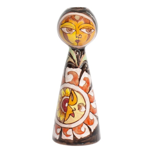 Elio Schiavon Erhart s.k.k. Figural Ceramic Vase For Sale