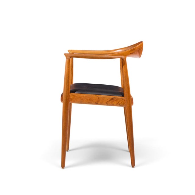Hans Wegner for Johannes Hansen Mid Century Danish Teak the Chair - Set of 6 For Sale - Image 9 of 11
