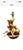 Brown VTG MCM Phil Mar 1950s Leaping Deer Tv Lamp Planter For Sale - Image 8 of 11