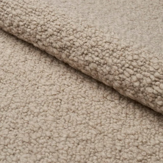 SAMPLE - Schumacher Margarete Boucle Fabric In Bisque For Sale