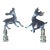 1950s Super Cute Pair Bambi Deer Couple Lamp Finials For Sale