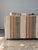 1970s Vintage Striped Woven Upholstery Three-Seat Sofa For Sale - Image 9 of 16
