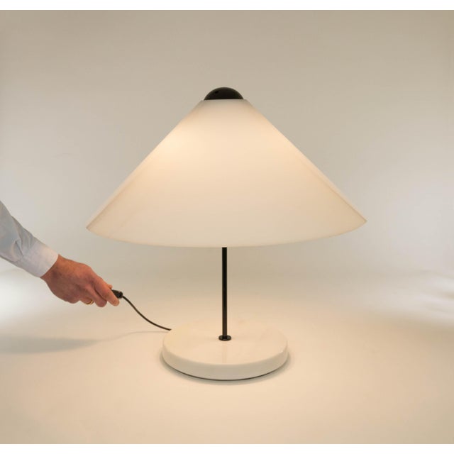Large Snow Table Lamp by Vico Magistretti for O-Luce, 1970s For Sale - Image 6 of 7