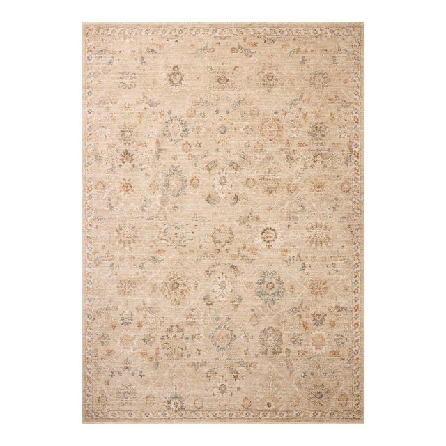 Chris Loves Julia x Loloi Palma Natural / Multi 2'-7" x 7'-6" Runner Rug For Sale