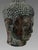 South East Asian Buddha Head Mounted on Square Black Pedestal For Sale - Image 4 of 11