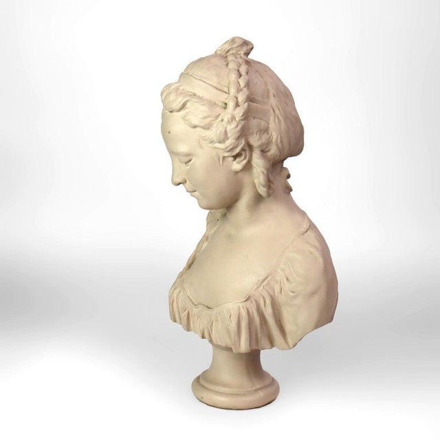 Vintage Austin Production Classical Terra Cotta Bust of a Maiden C1978 For Sale - Image 6 of 10