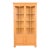 Ethan Allen Arts & Crafts Shaker Maple Lighted Bookcase Cabinet For Sale