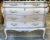 Mid 20th Century French Louis XV Style Pink Blush & Silver Gilt Serpentine Bombay Chest / Commode For Sale - Image 5 of 10