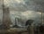 Blue Meyer Wiegand Rolf Dieter, North Sea Harbor Pier with Lighthouse in the Rain, 1970, Oil on Canvas For Sale - Image 8 of 13